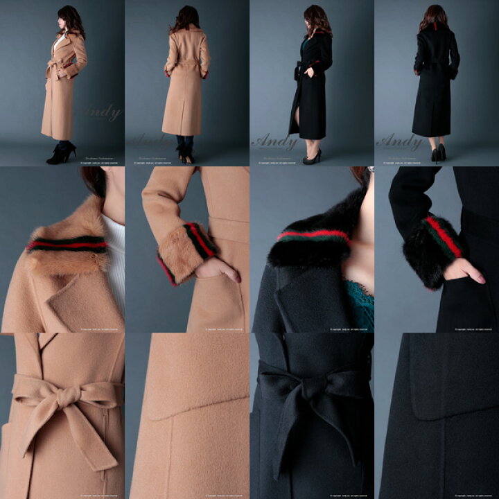 楽天市場】PREMIUM Andy コート AN-DY179 ミンクファー ロングコート  