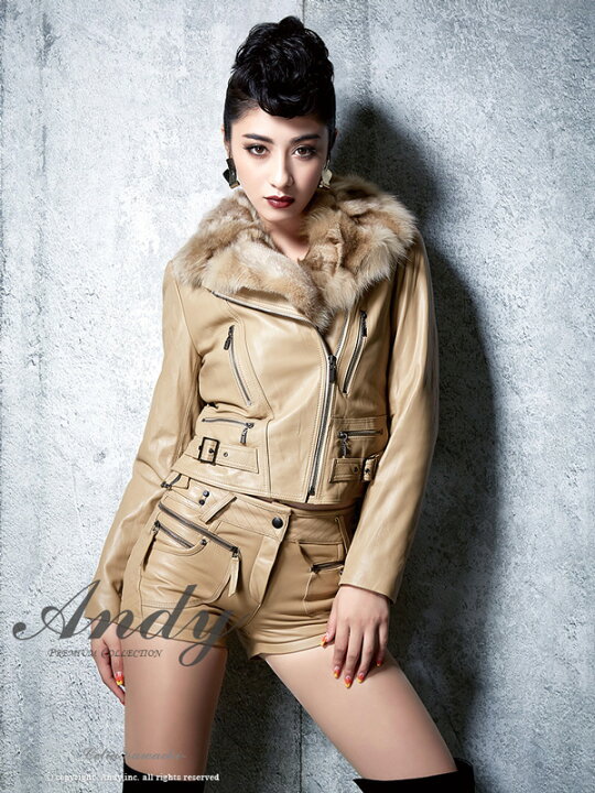 楽天市場】Andy ライダースジャケット AN-HK050 AN-HK194 フォックス  