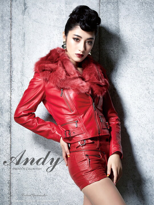 楽天市場】Andy ライダースジャケット AN-HK050 AN-HK194 フォックス 