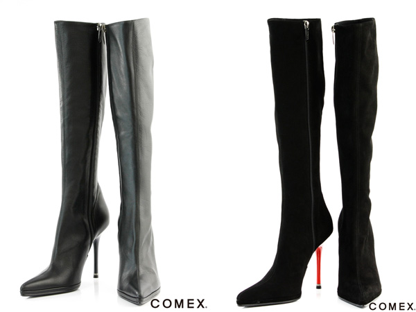 COMEX コメックス ブーツ 定番ストレッチロングブーツ レザー スエードブーツ comex5116 送料無料 日本製 本革 ハイヒール レディース