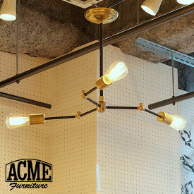アクメファニチャー ACME Furniture SOLID BRASS LAMP 3ARM BK PIPE ソリッドブラス ペンダントランプ 3アーム パイプ ブラック 家具 ランプ 照明 ライト インテリア 照明 ライト ランプ 【送料無料】
