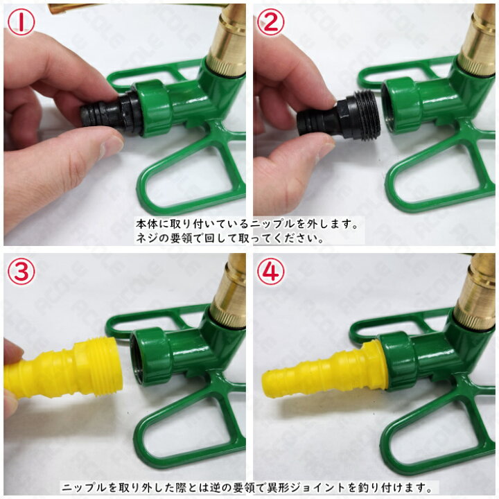 楽天市場】アルミス 3アームメタルスプリンクラー MSC-3 ALUMIS 散水 