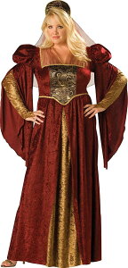 中世 ルネンサンス コスプレ コスチューム ワインレッド 金 ガウン 衣装 女性 民族衣装 レディース 仮装 グッズ 大きいサイズ
