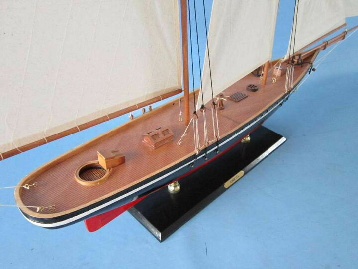 21760円 【有名人芸能人】 Hampton Nautical ヨット 木製 模型 50インチ 船 インテリア 置き物