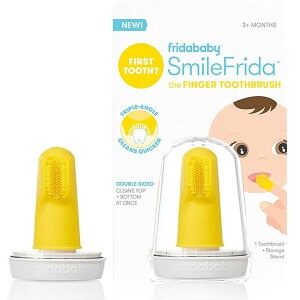 歯ブラシ 赤ちゃん 指歯ブラシ ケース付き 3ヶ月以上の乳児 シリコン製 歯磨き FridaBaby 通常便は送料無料