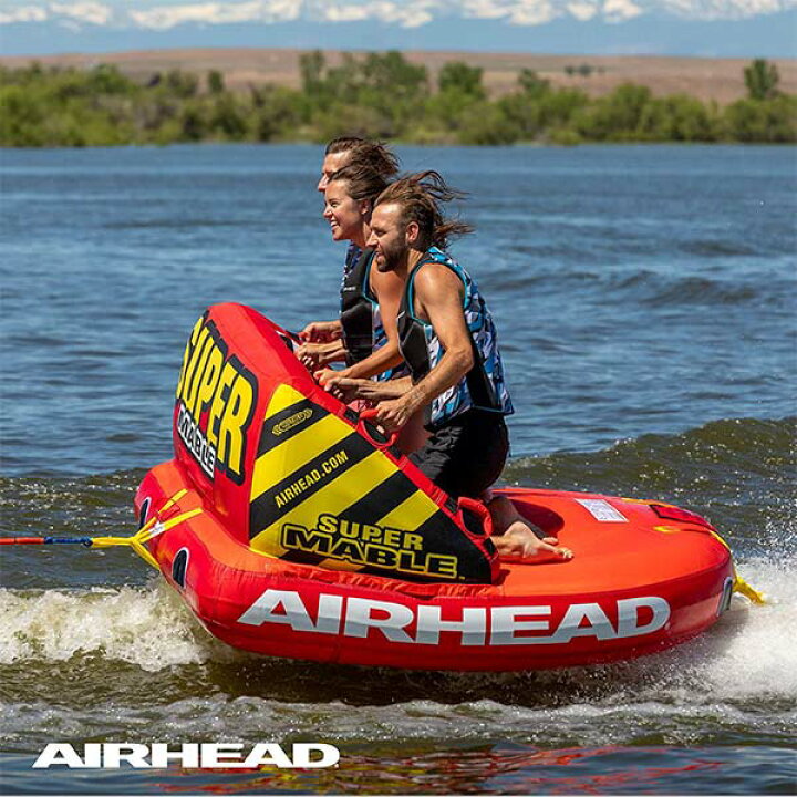 エアヘッド トーイングチューブ 1-3人乗り エアヘッドSuper Mable ボート牽引チューブ AIRHEAD スポーツ アウトドア  通常便は送料無料 アカムス