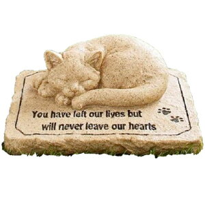 猫 お墓 ペット メモリアルグッズ 庭 天使 ねこ 樹脂製 記念 碑 ネコ デコレーション 通常便は送料無料