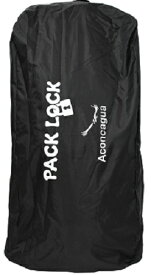 南京錠をかけて安心 ザックカバー サブバッグにもなる Aconcagua (アコンカグア) PackLock45,PackLock 75 Cover 45L (35~50L),75L (60~80L) 旅行 防水 施錠 ロック 防犯 抑止力 汚れ防止 送料無料