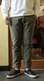 CONTRIVANCE(コントライバンス)STRETCH CORDUROY ANKLE TROUSERS IN PAISLEY(アンクル丈 ストレッチコーデュロイ トラウザース ペイズリー柄)【ストレッチコーデュロイ生地 日本縫製ハンドメイド】2色展開2024年制作! 送料無料 あす楽対応