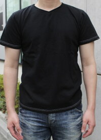 SMART SPICE(スマートスパイス)SOLID V-NECK TEE頑丈な無地VネックTシャツ 日本製【米綿を和歌山の織り機で肉厚7ozに紡績】丈夫 日本製 丸胴ボディ 頑丈 メンズ VネックTシャツ ユニセックス 特大サイズ(3L)あり新色 墨汁 2023年新作 送料無料