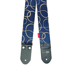 【ナスカ】NAZCA STRAP UNTANGLE BLUE【国産ハンドメイドギター/ベースストラップ 抜群の肩へのホールド力】