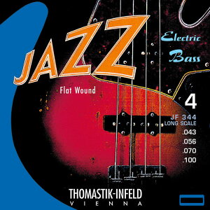�y�g�}�X�e�B�b�N���zThomastik-Infeld JF-344 Jazz Flat Wound 43-100�y�t���b�g���E���h�z�y�x�[�X�p�z