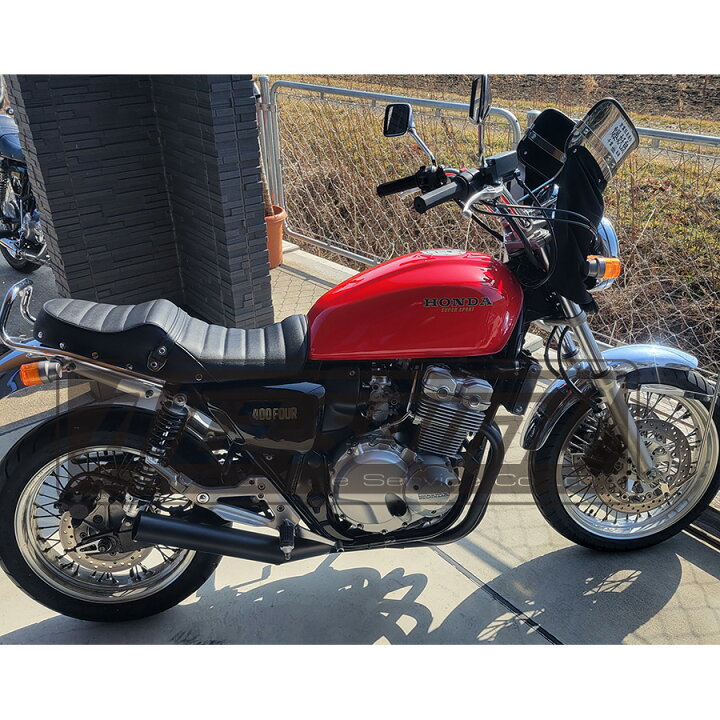 楽天市場】CB400F(NC36) エルサウンド ショート管 ブラック マフラー 