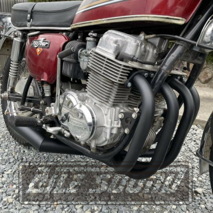 楽天市場】CB750K (K0~K7)エルサウンド ショート管 ブラック マフラー 