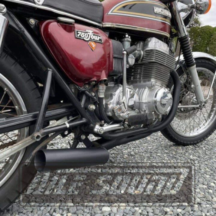 楽天市場】CB750K (K0~K7)エルサウンド ショート管 ブラック マフラー 