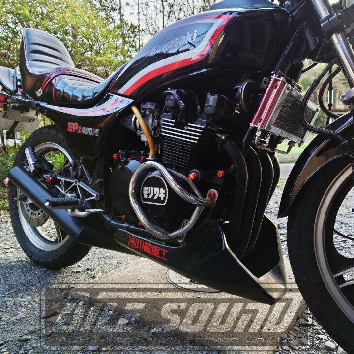 楽天市場】GPZ400F エルサウンド ショート管 ブラック マフラー【新品 