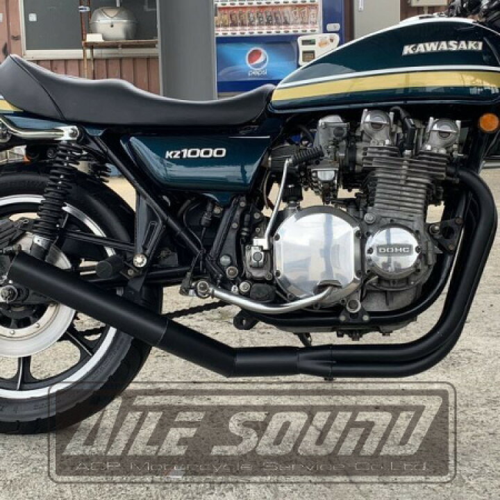 楽天市場】KZ1000 エルサウンド ショート管 ブラック マフラー【新品 