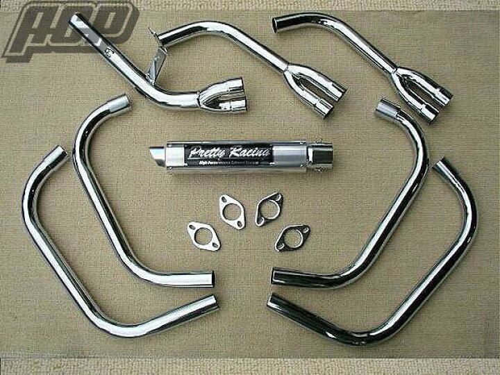 楽天市場】プリティー製 XJR400 RH02 改 タイプ1 4-2-1 マフラー 