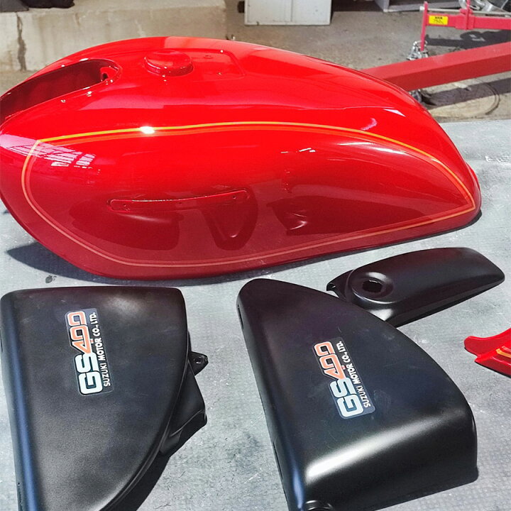 楽天市場】GS400 E2タイプ ラインステッカー セット 新品赤ベース 