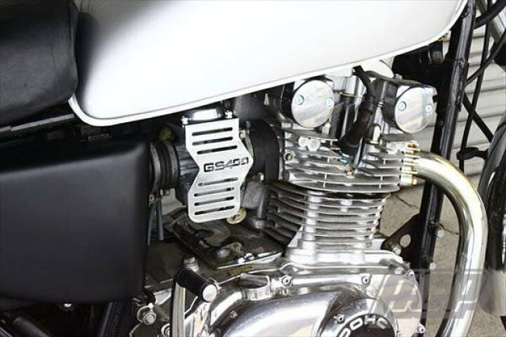 楽天市場】GS400用 メッキ キャブ サイド カバー！新品 GS400ロゴ 