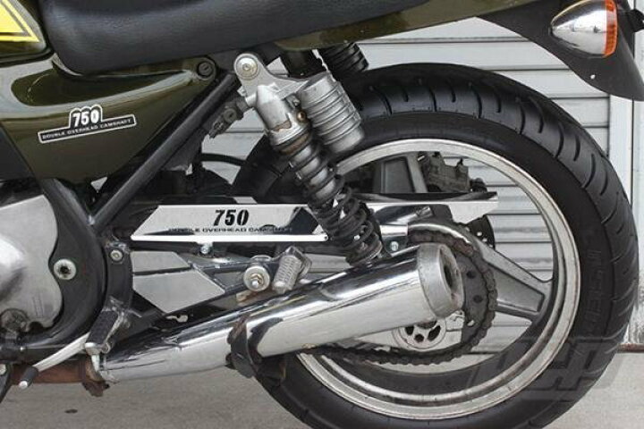 楽天市場】ゼファー750用 Z2タイプ ロゴ入り メッキ チェーンケース 