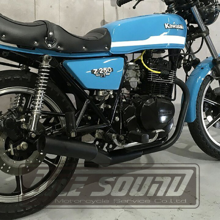 楽天市場】Z250FT エルサウンド ショート管 ブラック マフラー【新品 