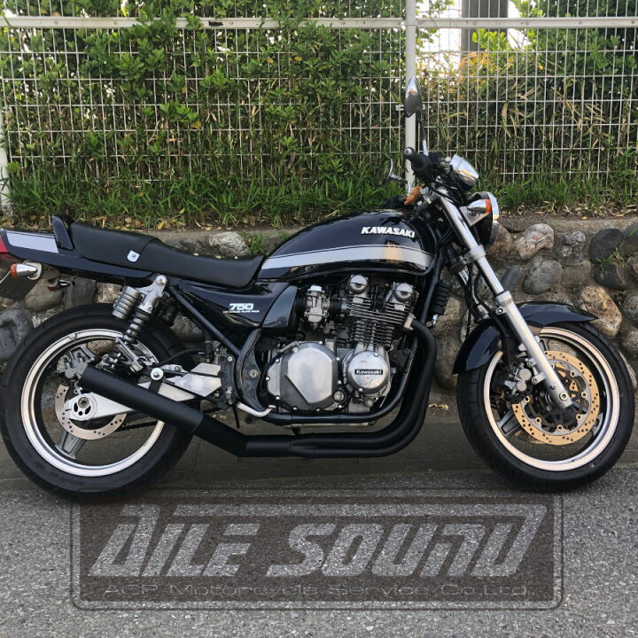 楽天市場】ゼファー750 エルサウンド ショート管 ブラック  