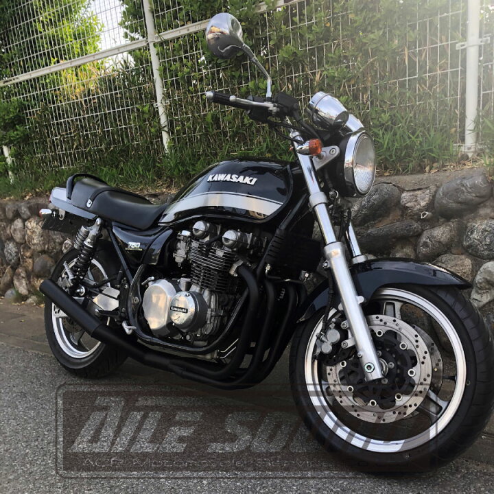 楽天市場】ゼファー750 エルサウンド ショート管 ブラック マフラー 