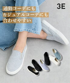 【送料無料】スニーカー 靴 スリッポン 紐なし 柄 歩きやすい キャンバス シンプル らくちん 履きやすい らくらく ローカット カジュアル 3E EEE (アクアカルダ)