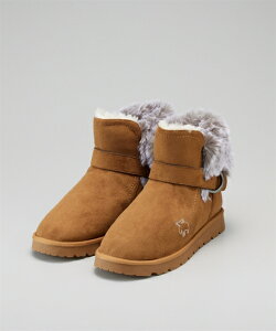 ブーツ 靴 moz モズ レディース エコファー 厚底 ムートン調 あったかい 防寒 カジュアル 3E EEE (アクアカルダ 送料無料)