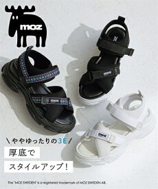 サンダル 靴 moz モズ レディース 厚底 クロスベルト スポーツサンダル スポサン カジュアル 夏 へらじか 3E EEE (アクアカルダ 送料無料)