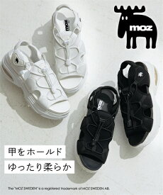 サンダル 靴 moz モズ レディース 厚底 スポーツサンダル スポサン ひらじか カジュアル 夏 3E EEE (アクアカルダ 送料無料)