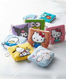 バッグ（鞄） サンリオ ミニ さがら ポーチ 刺繍 キャラクター 小物入れ 化粧ポーチ ハローキティ マイメロディ シナモロール クロミ ポチャッコ けろけろけろっぴ タキシードサム ハンギ