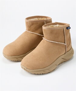 カジュアルシューズ 靴 4E 幅広 ゆったり ワイド 大きいサイズ moz モズ 厚底 ムートン調 あったか お出かけ お買い物 ふかふか ふわふわ もこもこ シンプル 寒さ対策 防寒 (アクアカルダ)