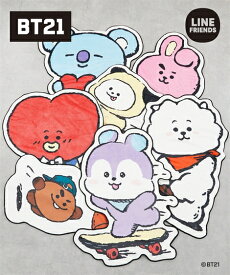 ファッション雑貨 BT21 ダイカット 裏ボアフリース ブランケット あったか 防寒 キャラクター CHIMMY COOKY KOYA MANG RJ SHOOKY TATA (アクアカルダ)