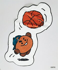 【ポイント5倍～10/9 1:59まで】ファッション雑貨 BT21 ダイカット 裏ボアフリース ブランケット あったか 防寒 キャラクター CHIMMY COOKY KOYA MANG RJ SHOOKY TATA (アクアカルダ)