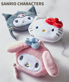 バッグ（鞄） サンリオ sanrio マイクロファイバー ポーチ チャーム付 ミニポーチ リップ入れ お薬入れ イヤフォンポーチ マイメロディ マイメロ クロミ キティ ハローキティ (アクアカルダ)
