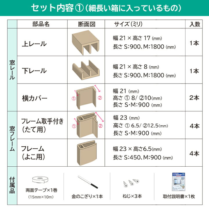楽天市場】【公式】エコな簡易内窓 キット キャメル UVカット99％ 遮熱 