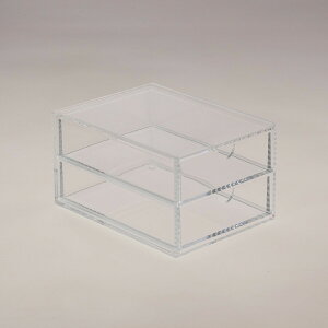 アクリル フラットケース 2段 ACP-AFC01 (文具、小物入れ)