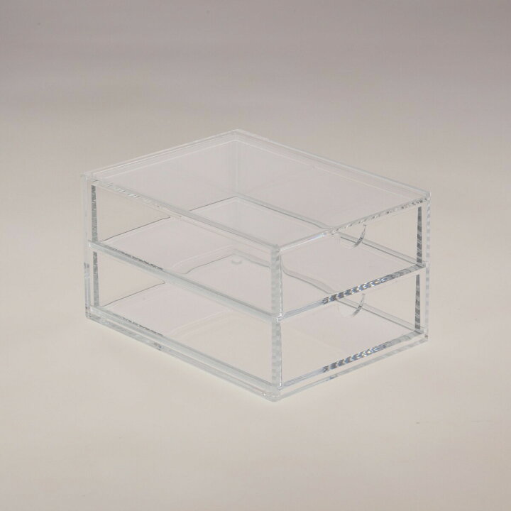 楽天市場 アクリル フラットケース 2段 Acp Afc01 文具 小物入れ アクリサンデー楽天市場店