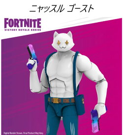 Fortnite フォートナイト ニャッスル ゴースト ホワイト 白 シャドウ Meowscles Ghost White ビクトリーロイヤル シリーズ フィギュア 6インチ 15cm Hasbro ハズブロ Victory Royale Series, Royal ヴィクトリー ロワイヤル マイダス ドリフトと共に 公式 シャドー 猫