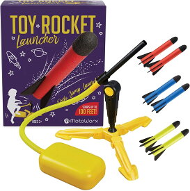 おもちゃロケット ロケットランチャー キッズ用ロケット 子ども用ロケット アウトドア おもちゃ ギフトおもちゃ 屋内+屋外おもちゃ プレゼント ロケットスタンドセット付 ロケット8本入り Rocket Launcher / 知育玩具 おもちゃのロケット