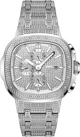 JBW 即納 高級メンズ Heist J6380 Silver 腕時計 メンズ 高級 逆輸入 海外モデル 日本未発売 mens Men's luxury watch 47.5 mm ヘイスト 0.20 カラット 20 ダイヤモンド 0.20 ctw 20 diamonds シルバー ラッパー セレブ USA アメリカ発 日本製 ムーブメント ハイスト J6380D