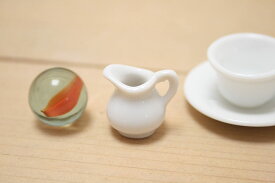 陶器　ミニチュア食器　白　W01 ピッチャー チャイナペイントOK！　日本製　美濃焼 ACSWEBSHOPオリジナル ミニチュア陶器