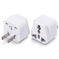 変換アダプター 海外製品を日本、中国で使用 旅行用電源変換プラグ 電源形状変換プラグ 世界の家電を日本…