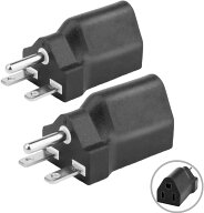 100V変換プラグ、15A 日本仕様200Vプラグ変換100V電源プラグ 100V コンセント変換アダプター/ NEMA 6-15…