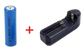 「WASHODO」単三リチウムイオン充電式電池と充電器セット 14500 3.7V 1000mAh 高品質 三ヶ月安心保証付き　送料無料