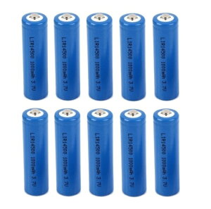 �uWASHODO�v14500 �P3 ���`�E�� �[�d�d�r 3.7V 1000mAh (10�{�Z�b�g) ���i�� �l�C���i �d�r�ۊǗp�P�[�X�������� ���������@�O�������S�ۏؕt���I