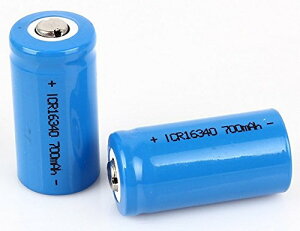 �uWASHODO�v16340 CR123A ���`�E���C�I�� �[�d�d�r 3.7V 700mAh (2�{�Z�b�g) ���i�� �l�C���i �������� �O�������S�ۏؕt��