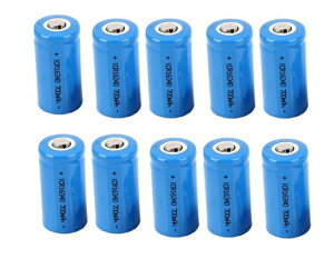 uWASHODOv16340 CR123A `E[ddr 3.7V@700mAh 10{Zbg OSۏؕt obe[@lithium battery ii